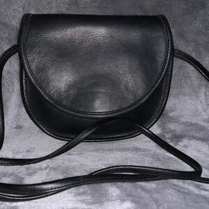 Vintage COACH Casey Bag-Black Glove Tanned Leather  9923